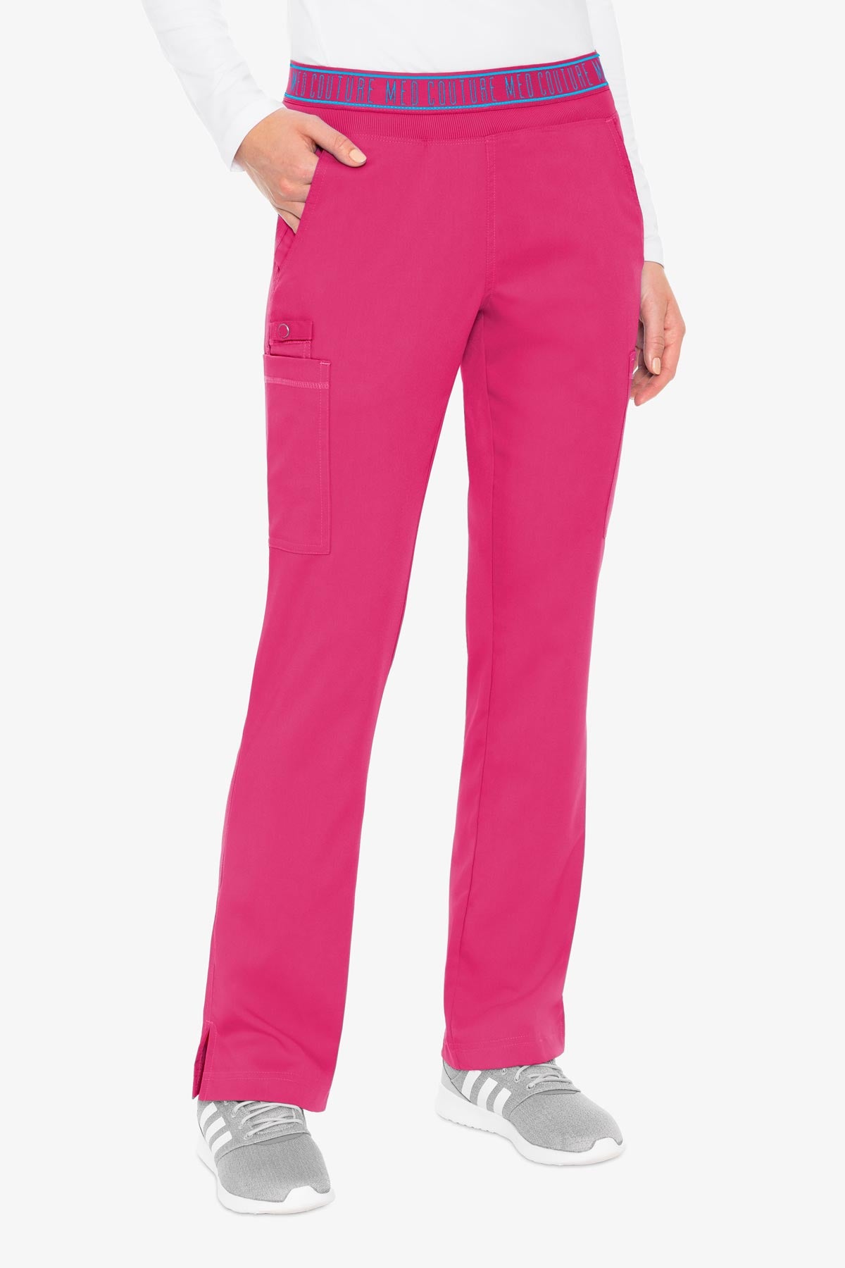 Med Couture 7739 Touch 2 Cargo Pocket Pant- Pink Punch